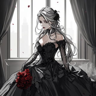 Crackle Iconica style, Midjourney V6.1: haute-couture fashion outfit
