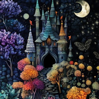 Diorama Solarism style, Midjourney V6.1: retro fairy-tale illustration