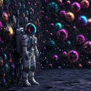 Diorama Solarism style, Midjourney V6.1: cinematic shot from sci-fi movie