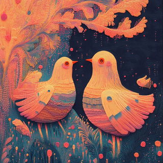 Floracryptics style, Midjourney V6.1: traditional folk art