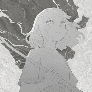 Floracryptics style, Midjourney V6.1: black-and-white manga comic strip