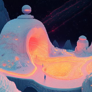 Floracryptics style, Midjourney V6.1: cinematic shot from sci-fi movie
