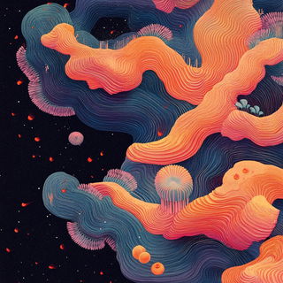 Floracryptics style, Midjourney V6.1: creative pattern composition