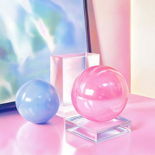 Crimson Collision style, Midjourney V6.1: abstract 3D render