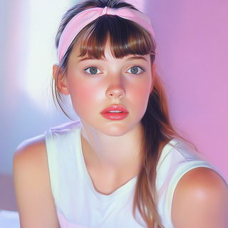 Crimson Collision style, Midjourney V6.1: photographic portrait of female protagonist
