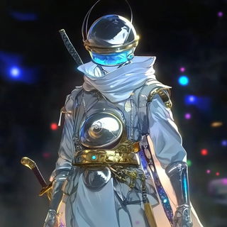 Misprint Riot style, Midjourney V6.1: concept art character design of retropunk steam knight