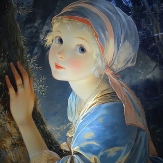 Misprint Riot style, Midjourney V6.1: classical 18th-century oil painting