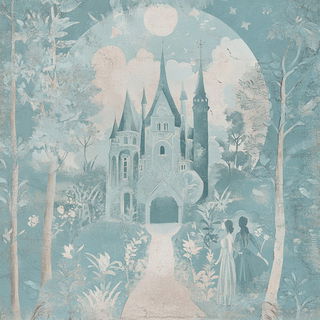 Trilobite Lightworks style, Midjourney V6.1: retro fairy-tale illustration