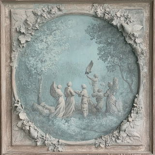 Trilobite Lightworks style, Midjourney V6.1: classical 18th-century oil painting