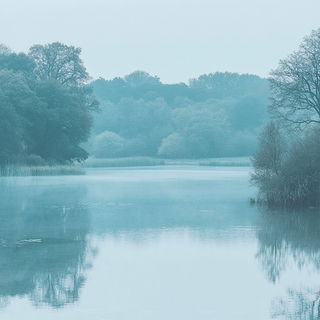 Trilobite Lightworks style, Midjourney V6.1: realistic landscape photograph of quiet dawn