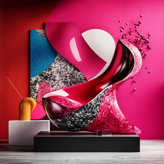 Aurora Letterwrights style, Midjourney V6.1: abstract 3D render