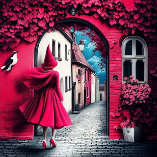 Aurora Letterwrights style, Midjourney V6.1: retro fairy-tale illustration