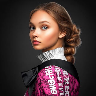 Aurora Letterwrights style, Midjourney V6.1: photographic portrait of female protagonist