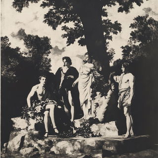 Hatchventure style, Midjourney V6.1: classical 18th-century oil painting
