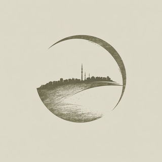 Sepiochemistry style, Midjourney V6.1: bold minimalist logo design for Istanbul city municipal services
