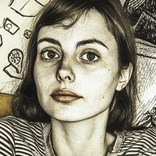 Vaporwild style, Midjourney V6.1: photographic portrait of female protagonist