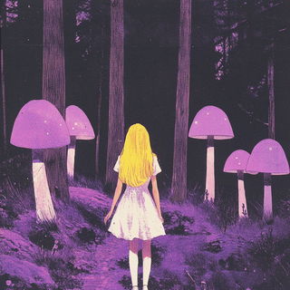 Contourfall style, Midjourney V6.1: retro fairy-tale illustration
