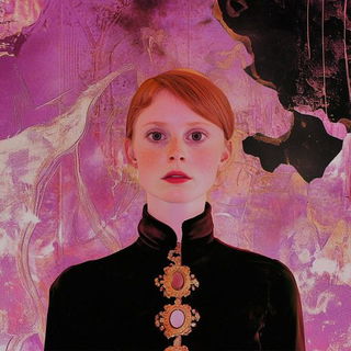 Tropical Chinoiserie style, Midjourney V6.1: photographic portrait of female protagonist