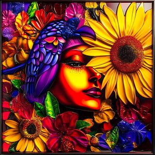 Magenta Perihelion style, Midjourney V6.1: traditional folk art