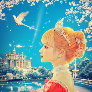 Crownfield Apparitions style, Midjourney V6.1: retro fairy-tale illustration