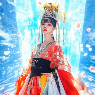 Crownfield Apparitions style, Midjourney V6.1: haute-couture fashion outfit