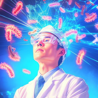 Crownfield Apparitions style, Midjourney V6.1: editorial illustration for popular scientific magazine cover