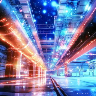 Crownfield Apparitions style, Midjourney V6.1: technical infrastructure blueprint schematics