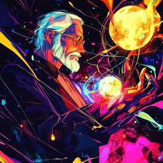 Prismasonry style, Midjourney V6.1: editorial illustration for popular scientific magazine cover