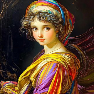 Prismasonry style, Midjourney V6.1: classical 18th-century oil painting