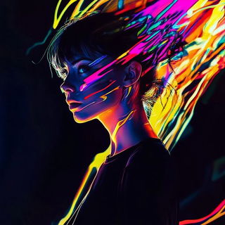 Prismasonry style, Midjourney V6.1: photographic portrait of female protagonist