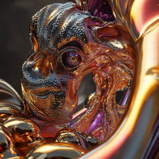 Sylvabaroque style, Midjourney V6.1: abstract 3D render