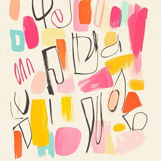 Bluefield Fable Graphics style, Midjourney V6.1: typographic composition with large letters