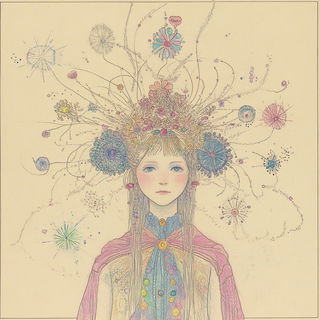 Velvetmarmor style, Midjourney V6.1: traditional folk art
