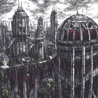 The Umbral Survey style, Midjourney V6.1: megacity with futuristic bioarchitecture