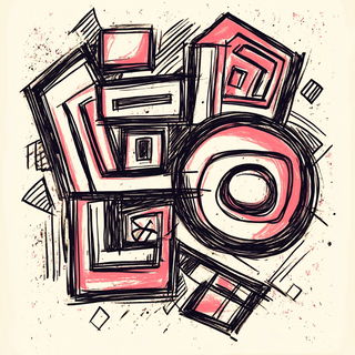 Muqarnas Cyanism style, Midjourney V6.1: typographic composition with large letters