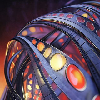Stipplorama style, Midjourney V6.1: abstract 3D render