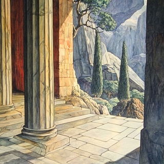 Stipplorama style, Midjourney V6.1: classical 18th-century oil painting