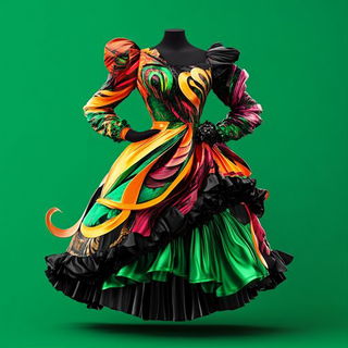 Bluemajolica style, Midjourney V6.1: haute-couture fashion outfit