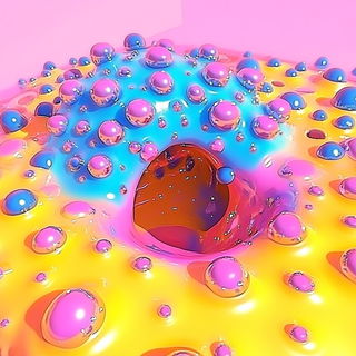 Ceramere style, Midjourney V6.1: abstract 3D render