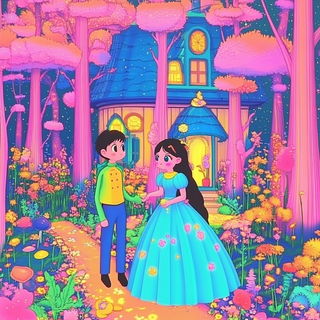 Ceramere style, Midjourney V6.1: retro fairy-tale illustration