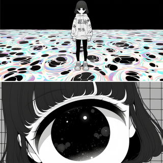Ceramere style, Midjourney V6.1: black-and-white manga comic strip