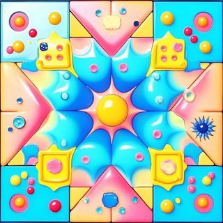 Ceramere style, Midjourney V6.1: creative pattern composition