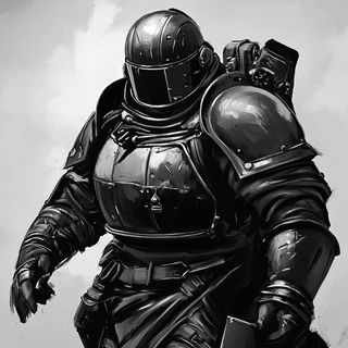 Thornframe style, Midjourney V6.1: concept art character design of retropunk steam knight
