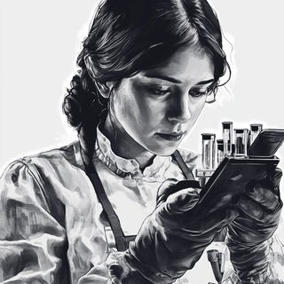 Thornframe style, Midjourney V6.1: editorial illustration for popular scientific magazine cover