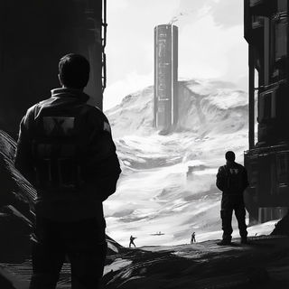 Thornframe style, Midjourney V6.1: cinematic shot from sci-fi movie