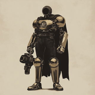Copperleaf Enchantment style, Midjourney V6.1: concept art character design of retropunk steam knight
