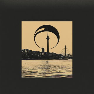 Copperleaf Enchantment style, Midjourney V6.1: bold minimalist logo design for Istanbul city municipal services