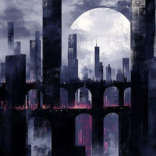 Ravencrown Isopleth style, Midjourney V6.1: megacity with futuristic bioarchitecture