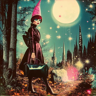 Colossometal style, Midjourney V6.1: retro fairy-tale illustration