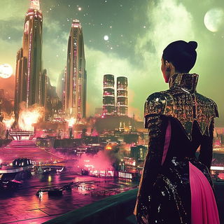 Colossometal style, Midjourney V6.1: cinematic shot from sci-fi movie
